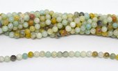 Amazonite polished Round 6mm strand  64 beads-beads incl pearls-Beadthemup