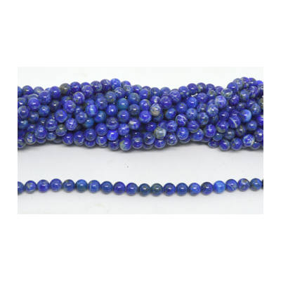 Lapis Lazuli Polished Round strand 6mm 63 beads