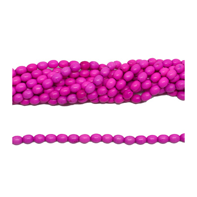 Howlite Rice 8x6mm strand 52 beads