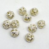 Silver plate Base wire ball 14mm 10 pack-findings-Beadthemup