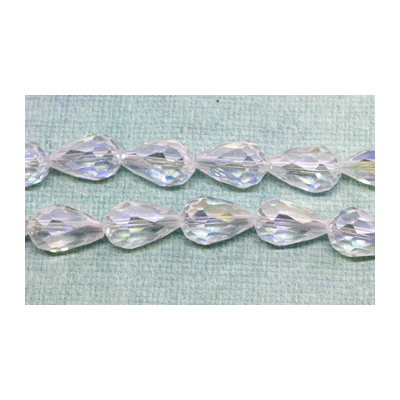Chinese Crystal Teardrop 10x15mm Crystal AB 10 pack
