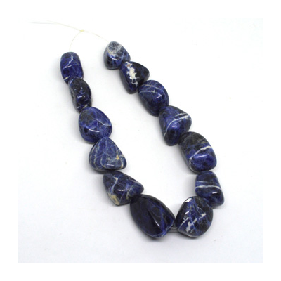 Sodalite Polished Nugget approx. 30mm 13 beads per Strand