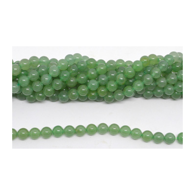 Green Adventurine polished Round 8mm str 47 beads