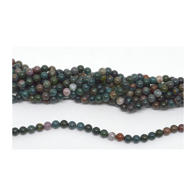Bloodstone Polished Round 6mm beads per strand 63 Beads