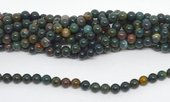 Bloodstone Polished Round 8mm beads per strand 47 Beads-beads incl pearls-Beadthemup
