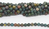 Bloodstone Polished Round 10mm beads per strand 37 Beads-beads incl pearls-Beadthemup