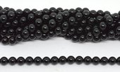 Black Obsidian Polished Round 8mm strand 47 beads-beads incl pearls-Beadthemup