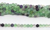 Flourite Polished Round 8mm strand 47 beads-beads incl pearls-Beadthemup