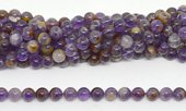 Super 7 (Auralite) Polished Round 10mm strand 37 beads-beads incl pearls-Beadthemup