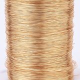 Gold plated copper wire 0.6 2m length-findings-Beadthemup