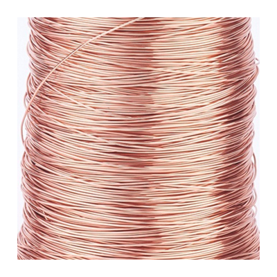 ROSE Gold plated copper wire 0.4 2m length