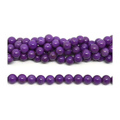 Phosphosiderite polished round 9.5-10mm strand approx 42 beads