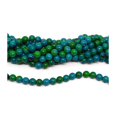 Synthetic Azurite polished round 8mm strand 48 beads