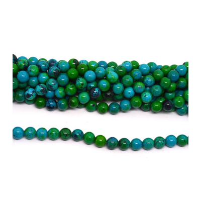 Synthetic Azurite polished round 10mm strand 41 beads