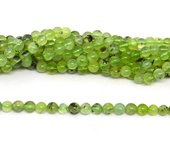 Prehnite polished round 6mm strand 69 beads-beads incl pearls-Beadthemup