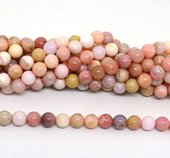 Pink Opal Polished round 10mm strand 40 beads-beads incl pearls-Beadthemup