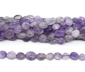Lavender Amethyst polished nugget 8x10mm strand approx 41 beads-beads incl pearls-Beadthemup