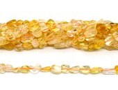 Citrine polished nugget 6x8mm strand approx 50 beads-beads incl pearls-Beadthemup