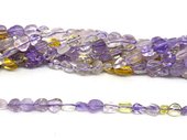 Ametrine polished nugget 6x8mm strand approx 56 beads-beads incl pearls-Beadthemup