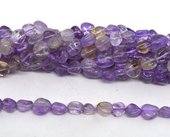 Ametrine polished nugget 8x10mm strand approx 44 beads-beads incl pearls-Beadthemup