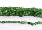 Green Strawberry Quartz polished nugget 6x8mm strand approx 57 beads-beads incl pearls-Beadthemup