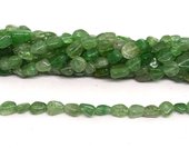 Green Strawberry Quartz polished nugget 8x10mm strand approx 43 beads-beads incl pearls-Beadthemup