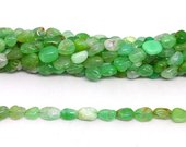Chrysoprase polished nugget 6x8mm strand approx 48 beads-beads incl pearls-Beadthemup