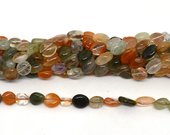 Fortune Quartz polished nugget 8x10mm strand approx 42 beads-beads incl pearls-Beadthemup