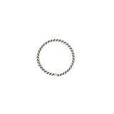 Sterling Silver Jump Ring closed twisted 10mm 10 pack-findings-Beadthemup