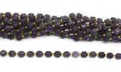 Amethyst fac.Energy bar cut 8mm str 38 beads-beads incl pearls-Beadthemup