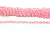 Rose Quartz fac.Energy bar cut 8mm str 38 beads-beads incl pearls-Beadthemup