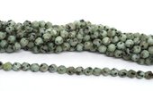 Kiwi Jasper fac.diamond cut 8mm str 44 beads-beads incl pearls-Beadthemup