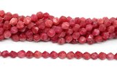 Red Sponge Quartz fac.diamond cut 10mm str 38 beads-beads incl pearls-Beadthemup