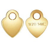 14k gold Filled Heart quality Tag 3.5mm 10 pack-findings-Beadthemup