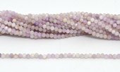 Kunzite Fac.Round 3mm strand 129 beads-beads incl pearls-Beadthemup