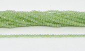 Prehnite Fac.Round 3mm strand 129 beads-beads incl pearls-Beadthemup