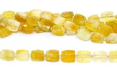 Citrine Fac.Rectangle 16x12mm strand 21 beads-beads incl pearls-Beadthemup