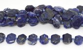 Sodalite Fac.Flat Rectangle 22x16mm strand 20 beads-beads incl pearls-Beadthemup