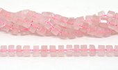 Rose Quartz Fac.Wheel 10x6mm strand app 46 beads-beads incl pearls-Beadthemup