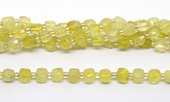Lemon Quartz Fac.Cube 8mm Strand 36 beads-beads incl pearls-Beadthemup