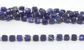 Sodalite Fac.Cube 8mm Strand 36 beads-beads incl pearls-Beadthemup