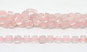 Rose Quartz Fac.Cube 10mm Strand 31 beads-beads incl pearls-Beadthemup