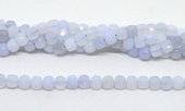 Blue Chalcedony Fac.Cube 7mm Strand 56 beads-beads incl pearls-Beadthemup