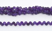 Amethyst top drill Fac.Onion 6mm strand 89 beads-beads incl pearls-Beadthemup