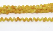 Yellow Jade top drill Fac.Onion 6mm strand 89 beads-beads incl pearls-Beadthemup