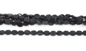 Onyx Fac.flat oval 8x10mm strand 40 beads  -beads incl pearls-Beadthemup