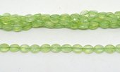 Prehnite Fac.flat oval 8x10mm strand 40 beads  -beads incl pearls-Beadthemup