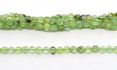 Prehnite Fac.Flat round 6mm strand 65 beads-beads incl pearls-Beadthemup