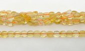 Citrine Fac.Flat Square 6mm strand 67 beads-beads incl pearls-Beadthemup