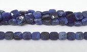 Sodalite Fac.Flat Square 8mm strand 49 beads-beads incl pearls-Beadthemup